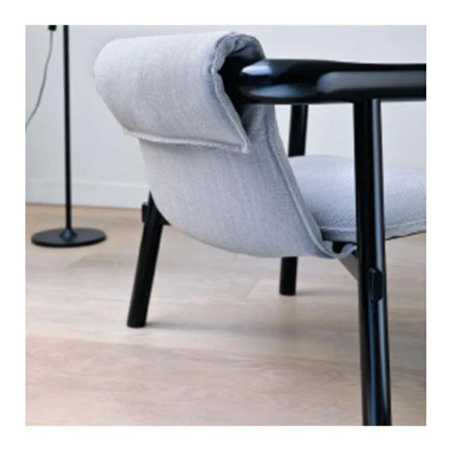 Achille Castiglioni Black Fabric Altay Armchair by Patricia Urquiola For Sale - Image 4 of 6