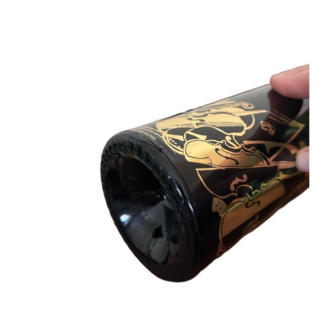 Glass 1981 Vintage Taittenger Champagne Artist Collection Featuring Arman For Sale - Image 7 of 8