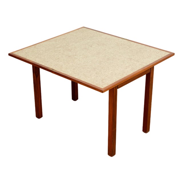 Mid Century Folding Card Table For Sale