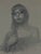 This graphite and charcoal drawing portrays a figure with glasses, exuding a sense of introspection and calm. The subtle...