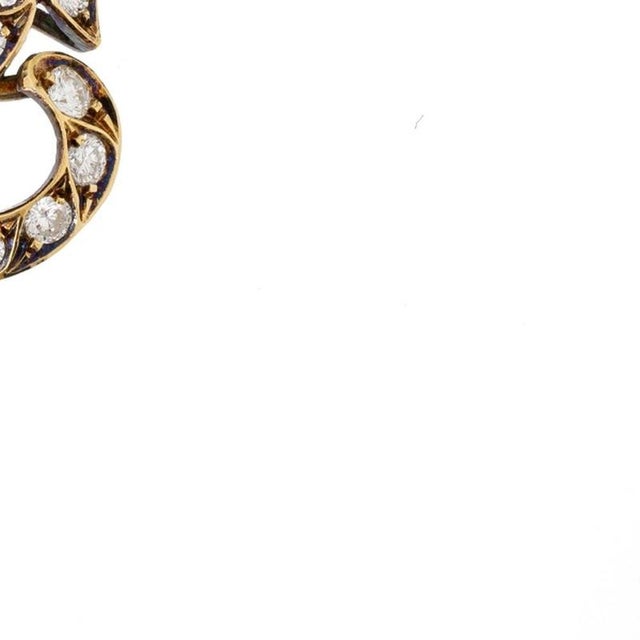 Pendant in 19.2k Gold and Diamonds For Sale - Image 5 of 6