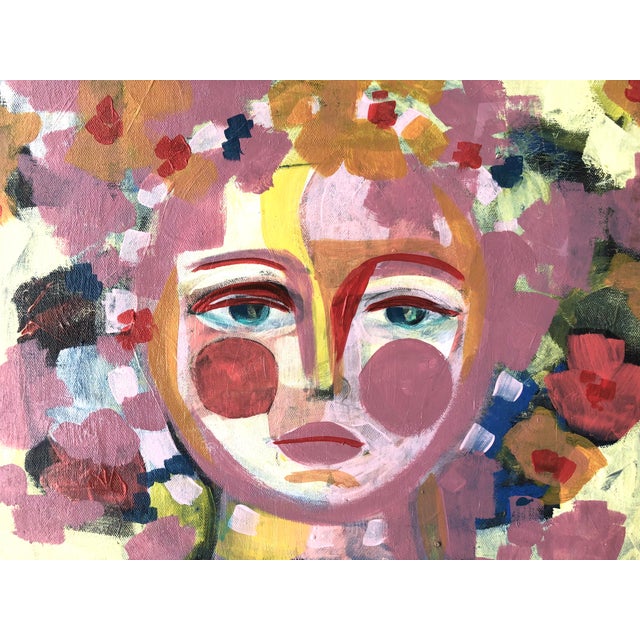 Contemporary Contemporary Painting on Canvas by CL Auker, “Face of Primavera” For Sale - Image 3 of 10