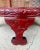 Chinoiserie Vintage Chinouserie Asian Lacquerd Carved Tea /Coffee Table With Floral Design For Sale - Image 3 of 12