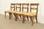 English Kindel Furniture Style Regency Carved Walnut Dining Chairs, Set of Four For Sale - Image 3 of 12