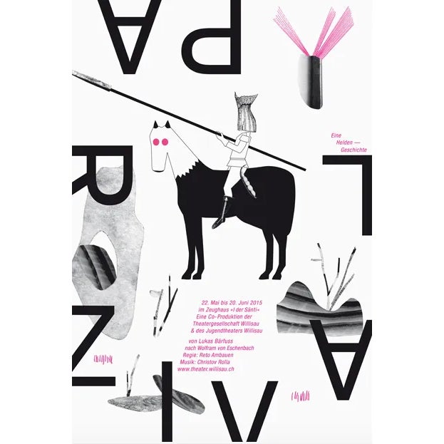 2021 Masters of Serigraphy Posters, Individual Print, Willisau Theater, Niklaus Troxler For Sale