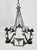1970s 1970s Brutalist Modernist Wrought Iron Chandelier With Geometric Design For Sale - Image 5 of 12