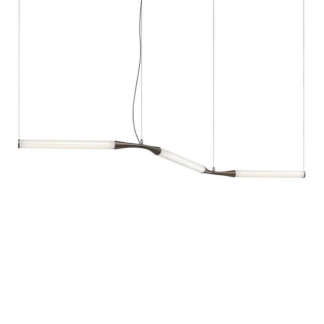 Contemporary Ypsilon S-Shaped Glass Suspension Lamp by Lorenza Bozzoli For Sale - Image 3 of 5