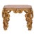 Italian Carved Gilt & Faux Porphyry Side Table For Sale