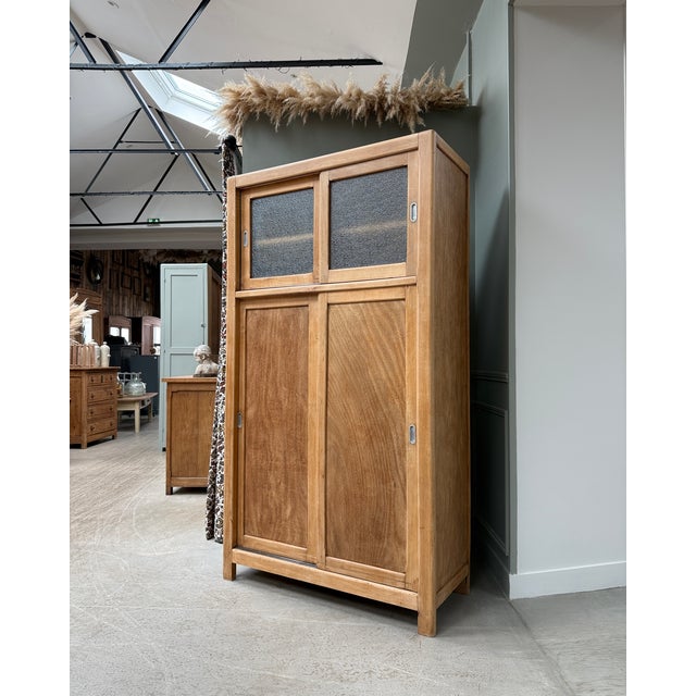 Vintage Wardrobe with Sliding Doors, 1950s For Sale - Image 8 of 15