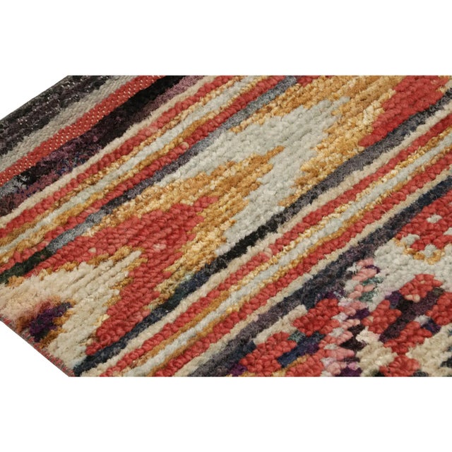 Rug & Kilim Rug & Kilim’s Moroccan Style Rug With Berber Polychromatic Geometric Patterns For Sale - Image 4 of 7