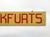 American Circa 1940s Hand Painted Frankfurts Sign For Sale - Image 3 of 4