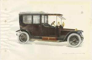 Panhard Et Levassor Limousine Car, 1914, Paper