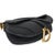 Black Grained Calfskin Medium Saddle Bag For Sale - Image 9 of 9