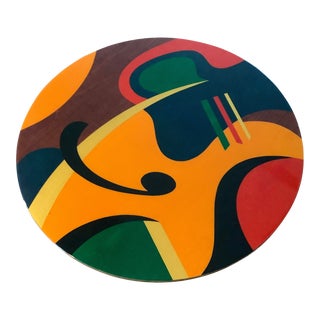 1990s Benjamin Le Abstract Style Artist Signed Table For Sale