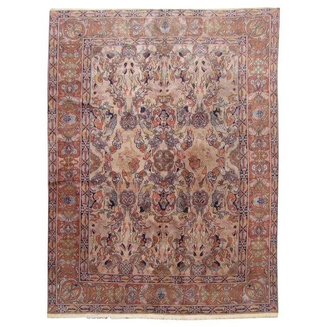 Vintage Azerbaijan Caucasian Decorative Rug, 1980s For Sale - Image 11 of 11