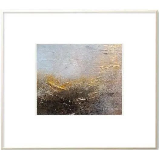 Original Abstract Multi-Media Art Painting Black Grey Bronze For Sale - Image 4 of 6