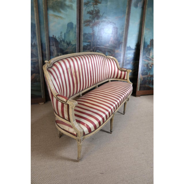 Wood Large Louis XVI Sofa For Sale - Image 7 of 10