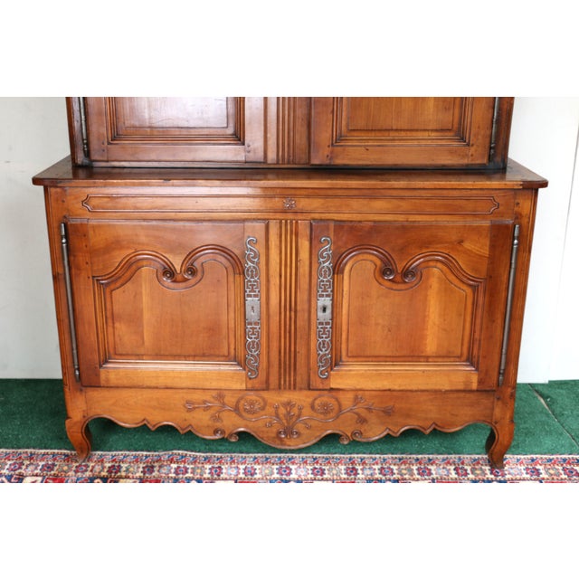 Mid 19th Century Antique French 19th Century Cherry Wood Buffet For Sale - Image 5 of 12
