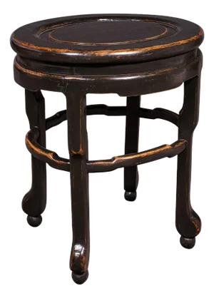 Antique Oval Side Table, Japanese, Ebonised Elm, Lamp, Wine, Victorian, Meiji