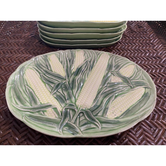 1950s 1950s Majolica Style Serving Set From Japan - Set of 6 For Sale - Image 5 of 6