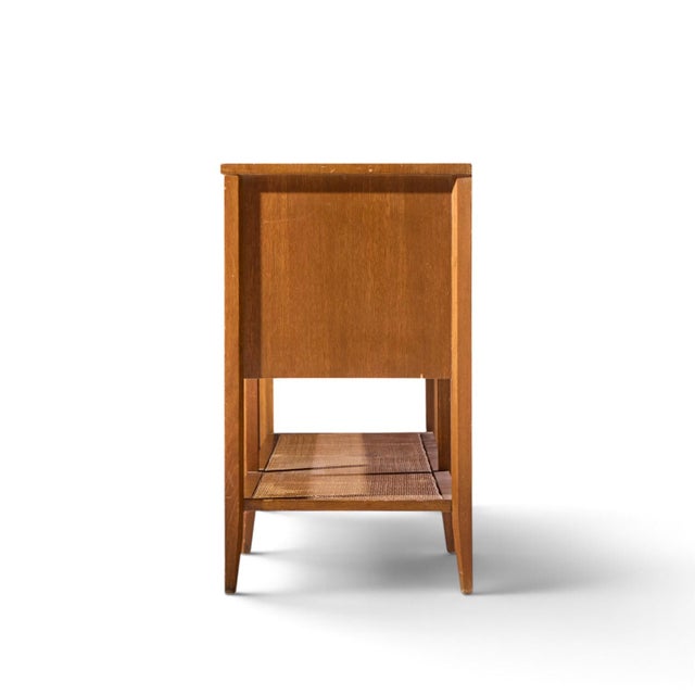 Mid 20th Century John Keal for Brown Saltman Style Mid Century Mahogany and Cane Console Credenza For Sale - Image 5 of 11