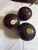 Three Antique Lignum Vitae Lawn Bowling Balls For Sale - Image 10 of 13