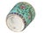 Antique Chinoiserie Famille Rose Porcelain Jardiniere With Turquoise Glaze 8"h For Sale - Image 10 of 12