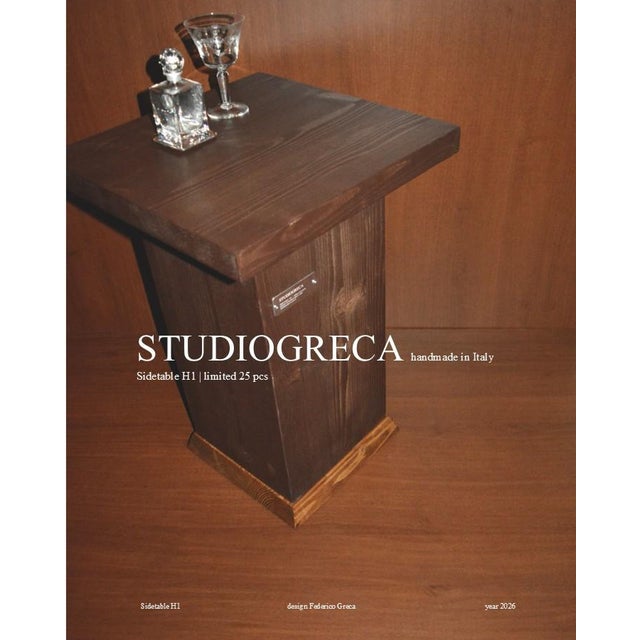 Sidetable h1 | limited edition of 25 pieces studio greca (2026) | represented by atelier jespers (brussels) + novalis...