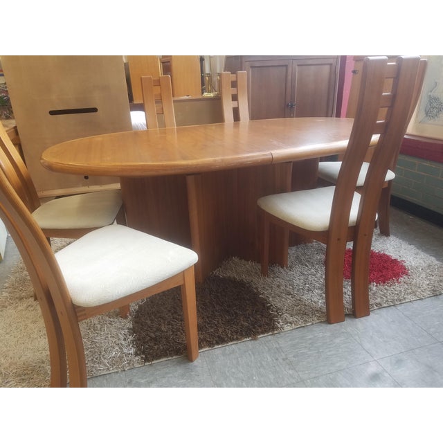 Vintage Mobler Danish Modern Dining Room Set 7 Pieces Chairish
