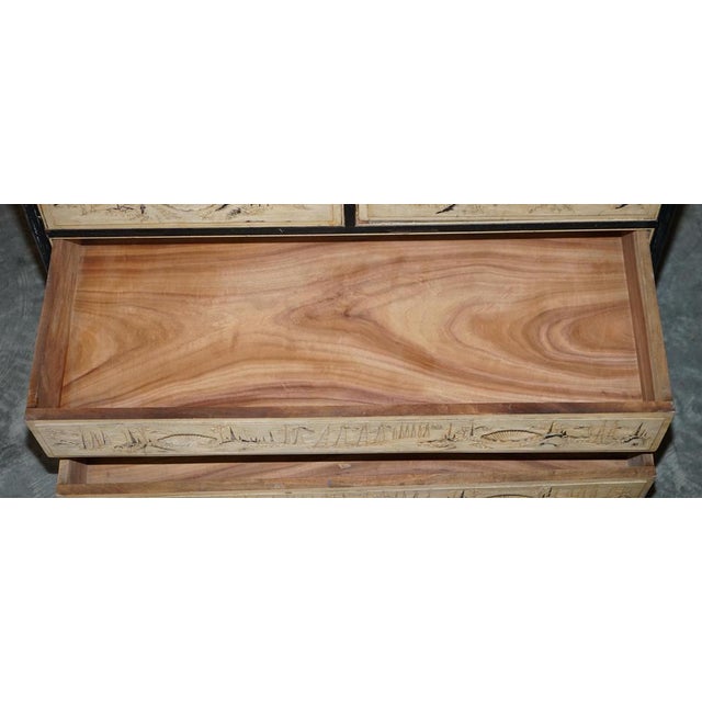 Chinese Carved Camphor Wood Chest of Drawers, 1920s For Sale - Image 17 of 18