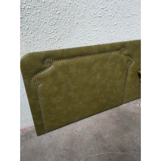 Mid-Century Leather Headboard, Spain, 1970s For Sale - Image 11 of 18