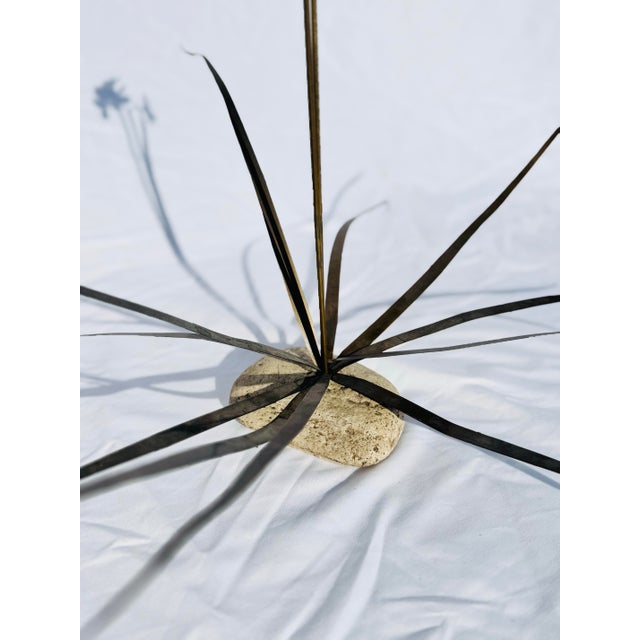 Mid 20th Century Vintage Bovano of Cheshire Metal Flower Sculpture, Enamel & Brass Mid-Century Modern For Sale - Image 5 of 11