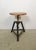 Industrial three-legged height adjustable workshop stool made in former Czechoslovakia during the 1960s. Measures: Min.-...