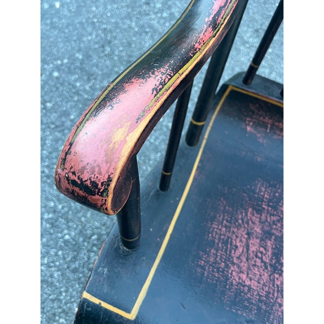 Antique 19th Century Decorated Boston Rocker For Sale - Image 12 of 12