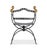 Century Furniture Tara Shaw for Century Furniture Dante Iron Savonarola Chair For Sale - Image 4 of 7