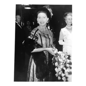 1968 Princess Margaret at a Ball Black & White Photograph
