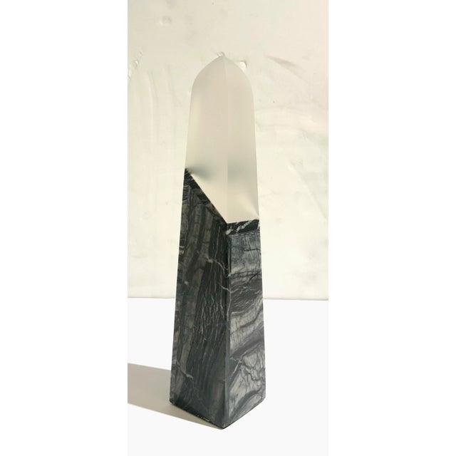 John Richards Modern Black Stone Obelisk For Sale - Image 4 of 4