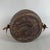 Brown Early 20th Century African Tribal Nomadic Rattan Leather Container Basket with Lid For Sale - Image 8 of 11