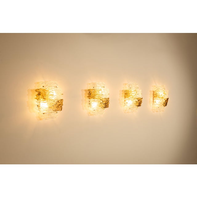 Wall Lamps in Murano Glass by Zero Quattro, Italy, 1970s, Set of 4 For Sale - Image 6 of 18