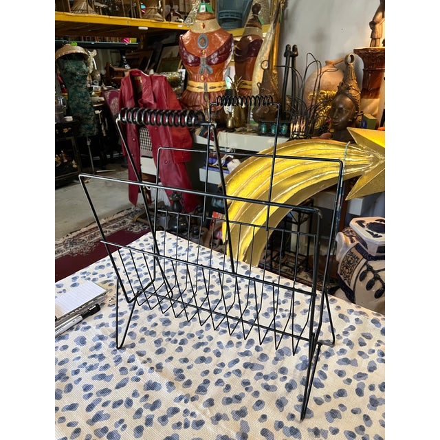 Mid-Century Modern Vintage Mid-Century, Modern Magazine Rack For Sale - Image 3 of 5