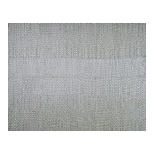 Vintage Turkish Anatolian Hand Made Natural Color Modern Kilim,7'8"x8'9" For Sale