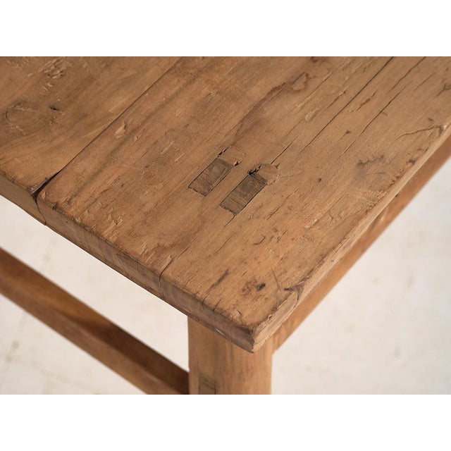 Elm Coffee Table, 1900s For Sale - Image 4 of 9