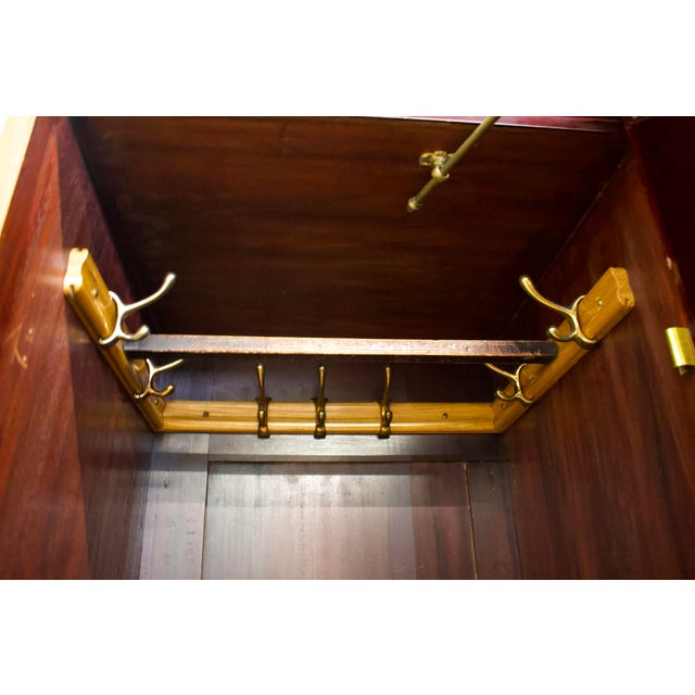 Antique Edwardian Walnut Wardrobe, 1900s For Sale - Image 12 of 14