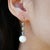 Nina Zhou Jewelry Nina Zhou Rhythm Moonstone Diamond and Pearl Drop Earrings in 18k Gold - A Pair For Sale - Image 4 of 5