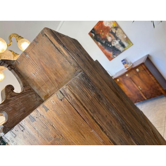 Rustic Bookcase in Natural Wood For Sale - Image 14 of 18