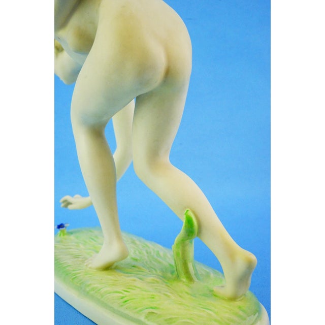 20th Century Art Deco Ceramic Nude Woman Sculpture by Josef Lorenzl for Goldscheider, Austria For Sale - Image 14 of 18
