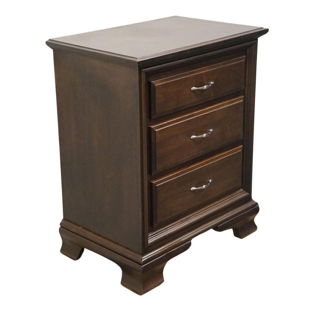 DANIEL'S AMISH Classic Bedroom Collection Rustic Country Style 28" Solid Cherry Three Drawer Nightstand 37-3014 34.75"...