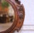 19th Century French Black Forest Carved Oak Mirror With Floral Crest For Sale - Image 4 of 7