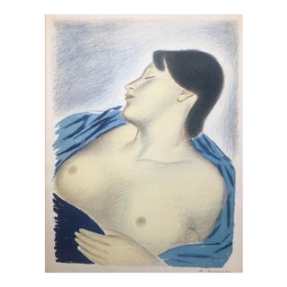 1938 Andre Kormendi Female Nude Lithograph For Sale