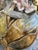 Late 19th Century Pair of Antique French Art Nouveau Barbotine Majolica Vases With Applied Flowers For Sale - Image 5 of 12